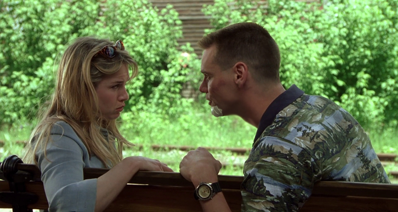 Renée Zellweger and Jim Carrey
